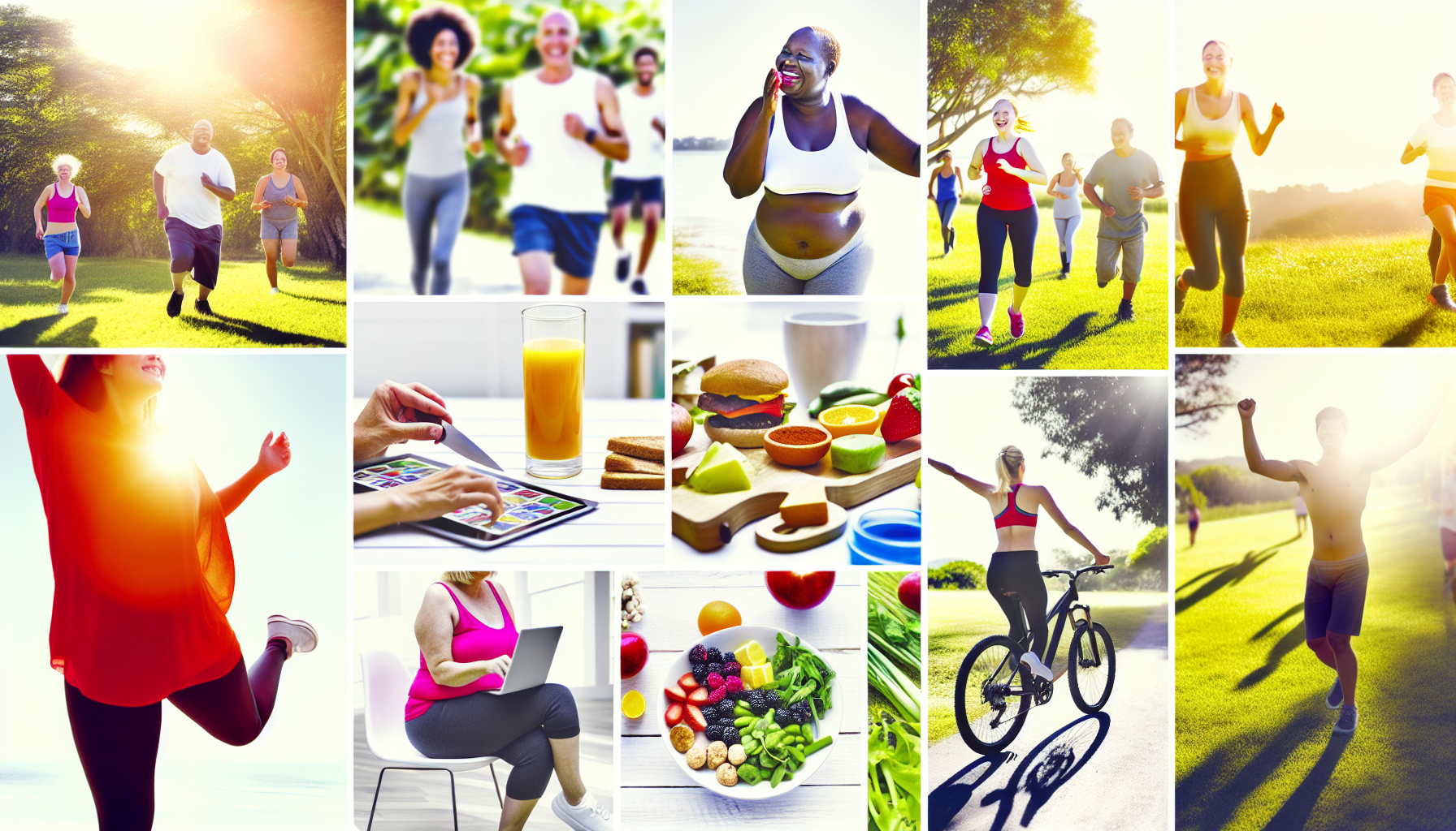 abnehmen mit hashimoto: herausforderungen und lösungen 3 ein bild, das gesundheit und wohlbefinden wã¤hrend des gewichtsverlusts darstellt. es kã¶nnte eine vielfã¤ltige gruppe von menschen zeigen, die glã¼cklich an kã¶rperlichen aktivitã¤ten wie joggen, yoga oder radfahren im freien in einem sonnigen park teilnehmen. jede person, ob kaukasisch, schwarz, asiatisch oder hispanisch, kã¶nnte auch zu sehen sein, wie sie sich an einer ausgewogenen ernã¤hrung erfreut, mit einer auswahl an nahrhaften lebensmitteln wie gemã¼se, obst und proteinreichen nahrungsmitteln. einige personen kã¶nnten auch mit anderen elementen ihrer wellness-reise interagieren, wie zum beispiel einer wellness-app auf einem tablet oder einem beratungsgesprã¤ch mit einem gesundheitsfachmann.